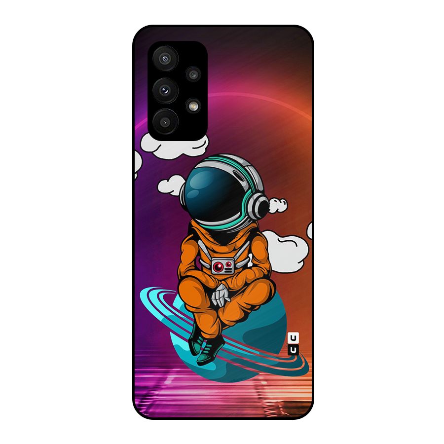 Cool Astraunaut Relaxing Metal Back Case for Galaxy A23