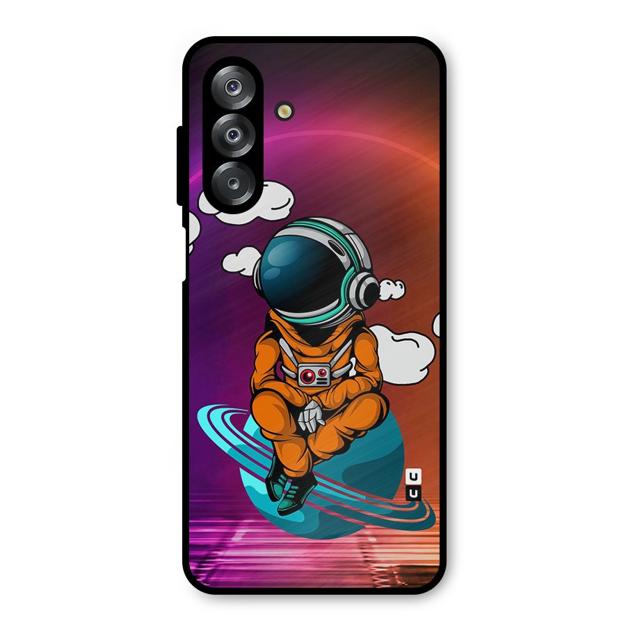 Cool Astraunaut Relaxing Metal Back Case for Galaxy A26