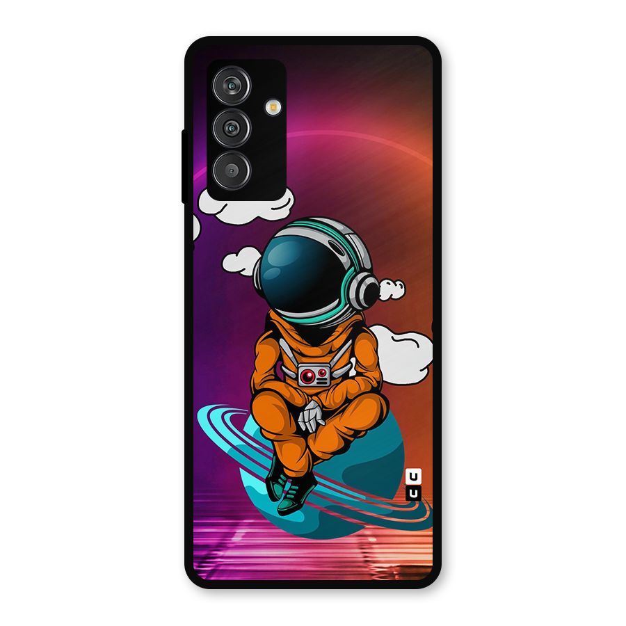 Cool Astraunaut Relaxing Metal Back Case for Galaxy F13