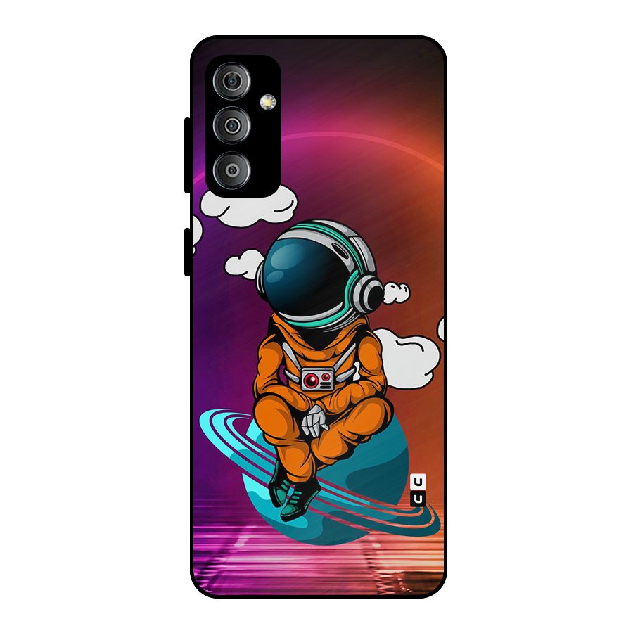 Cool Astraunaut Relaxing Metal Back Case for Galaxy F23