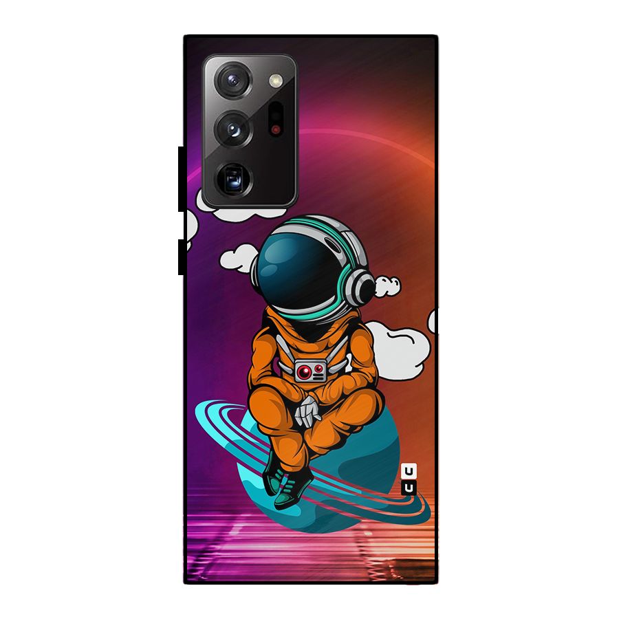 Cool Astraunaut Relaxing Metal Back Case for Galaxy Note 20 Ultra