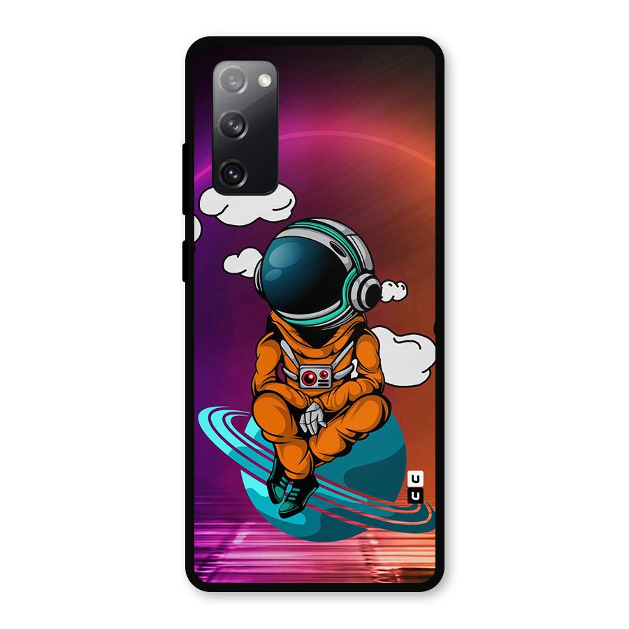Cool Astraunaut Relaxing Metal Back Case for Galaxy S20 FE
