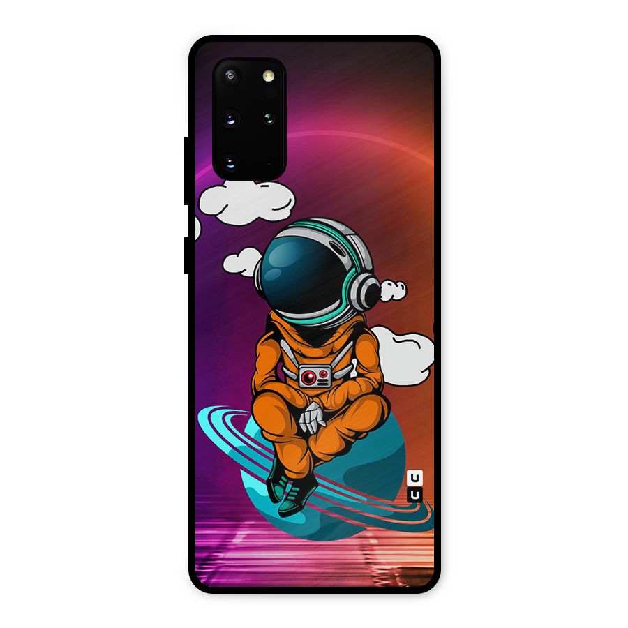Cool Astraunaut Relaxing Metal Back Case for Galaxy S20 Plus