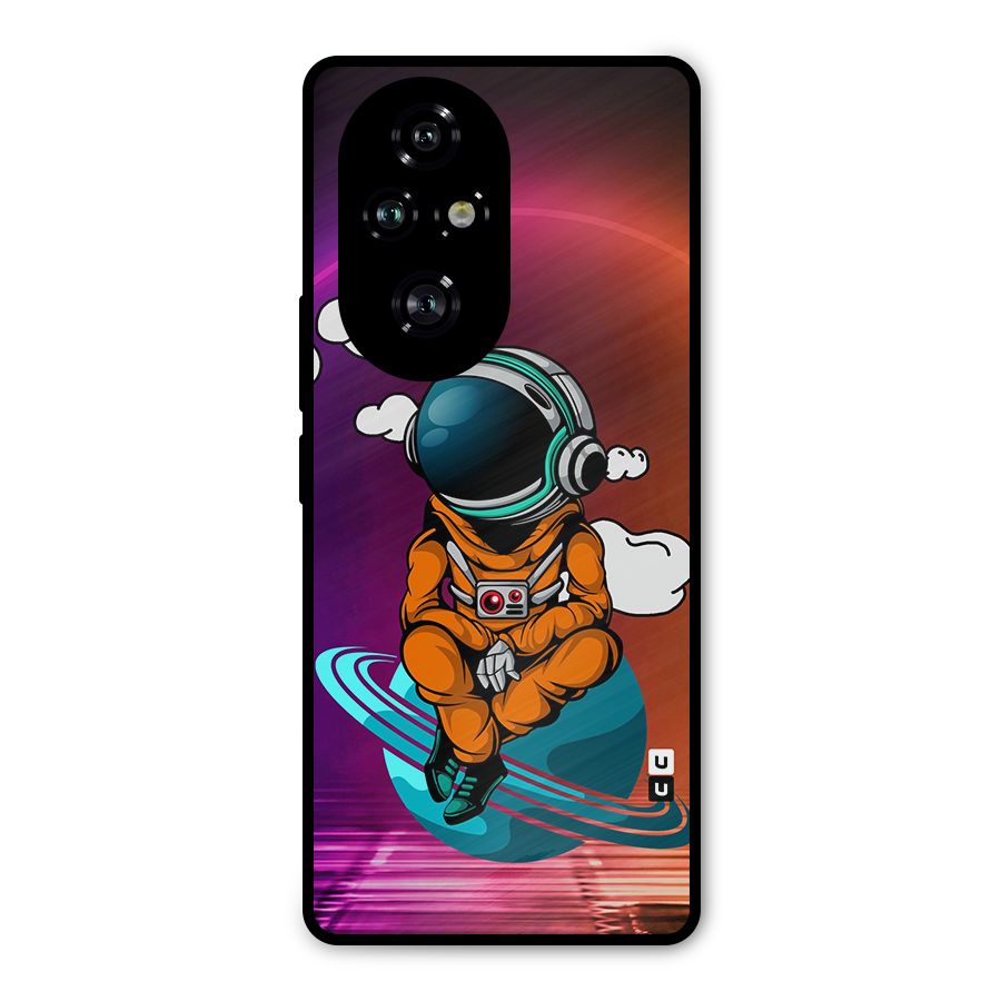 Cool Astraunaut Relaxing Metal Back Case for Honor 200 Pro