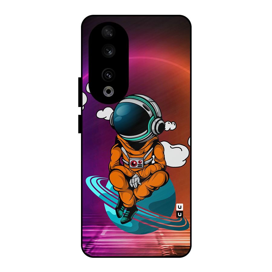 Cool Astraunaut Relaxing Metal Back Case for Honor 90