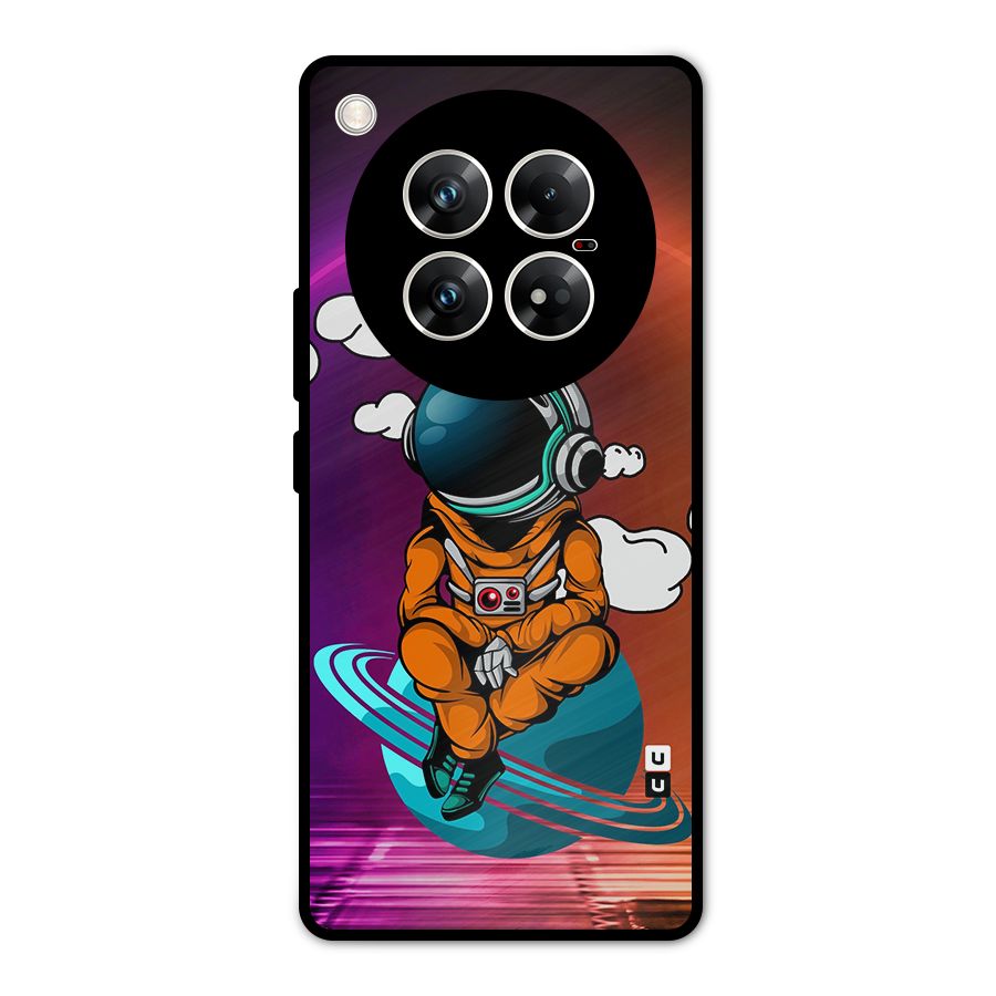 Cool Astraunaut Relaxing Metal Back Case for Infinix Zero 40 5G