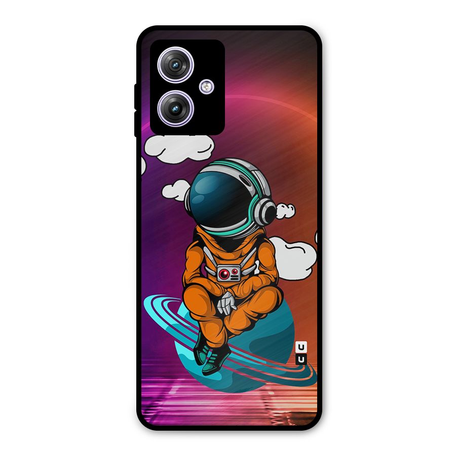 Cool Astraunaut Relaxing Metal Back Case for Moto G64