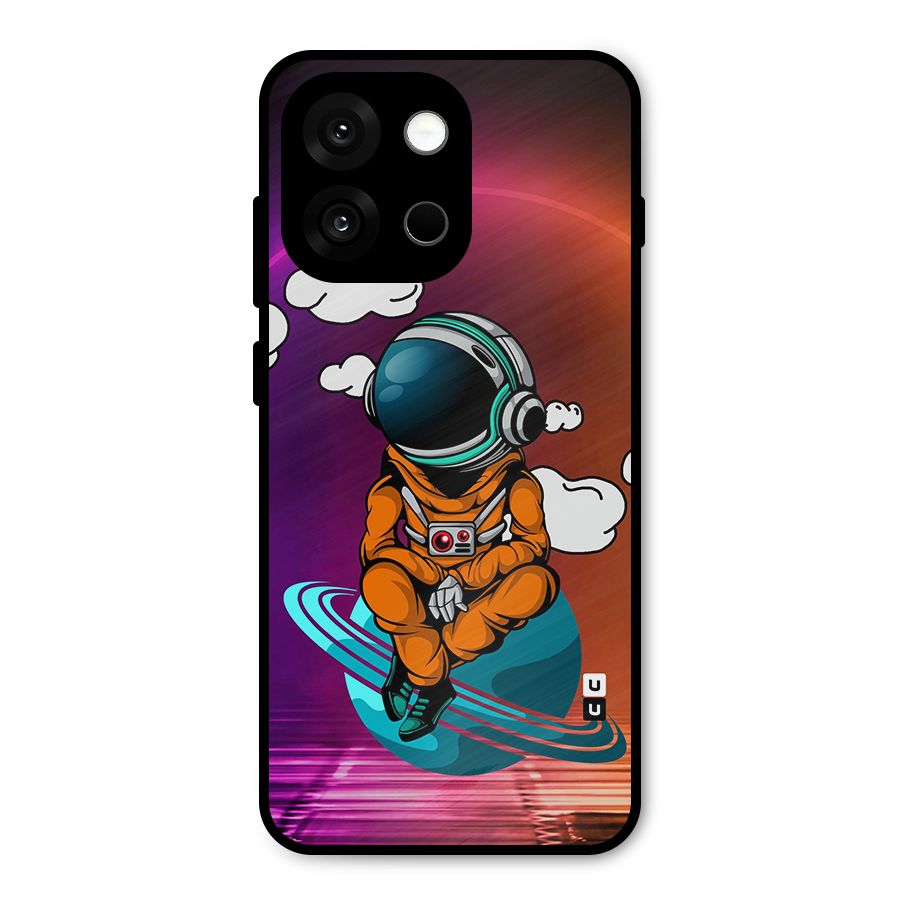 Cool Astraunaut Relaxing Metal Back Case for OnePlus 13s