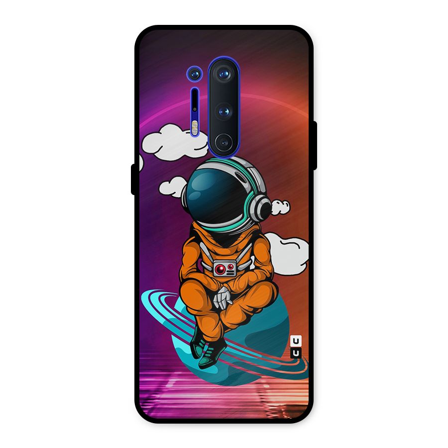 Cool Astraunaut Relaxing Metal Back Case for OnePlus 8 Pro