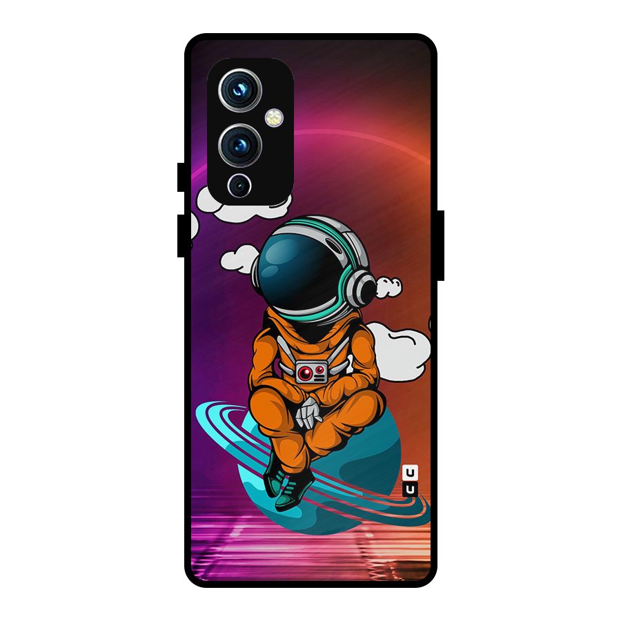 Cool Astraunaut Relaxing Metal Back Case for OnePlus 9