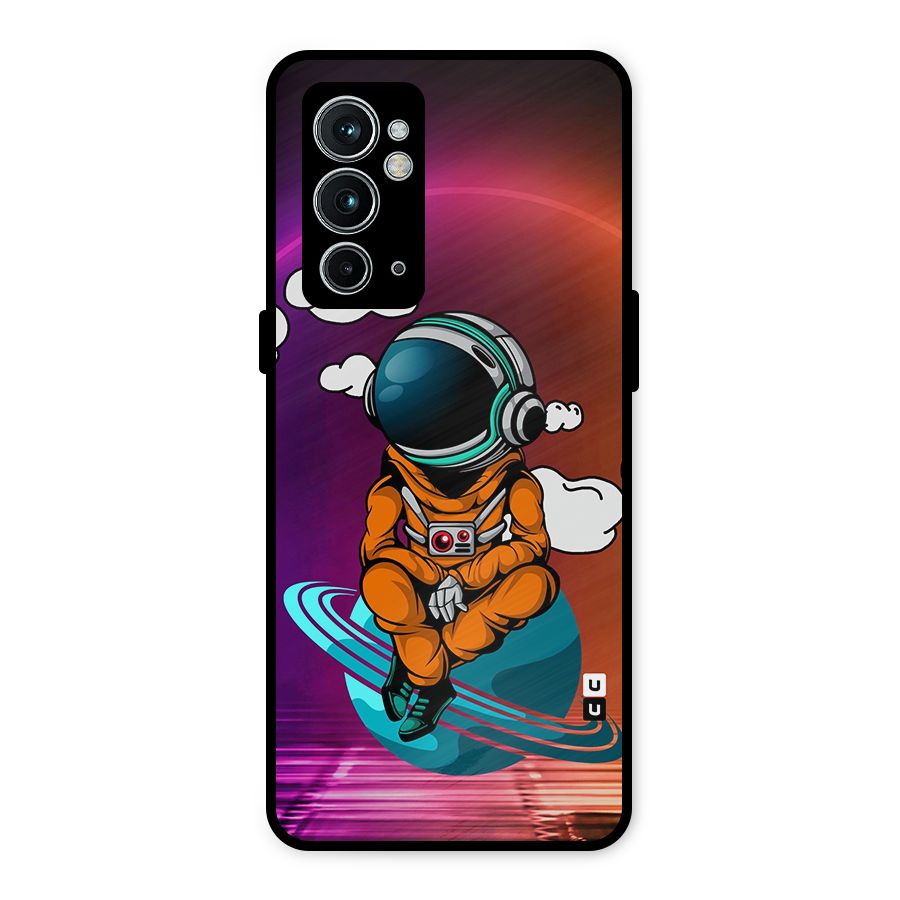 Cool Astraunaut Relaxing Metal Back Case for OnePlus 9RT 5G
