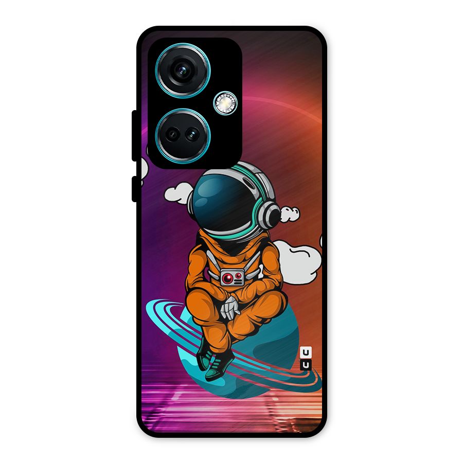 Cool Astraunaut Relaxing Metal Back Case for OnePlus Nord CE 3 5G