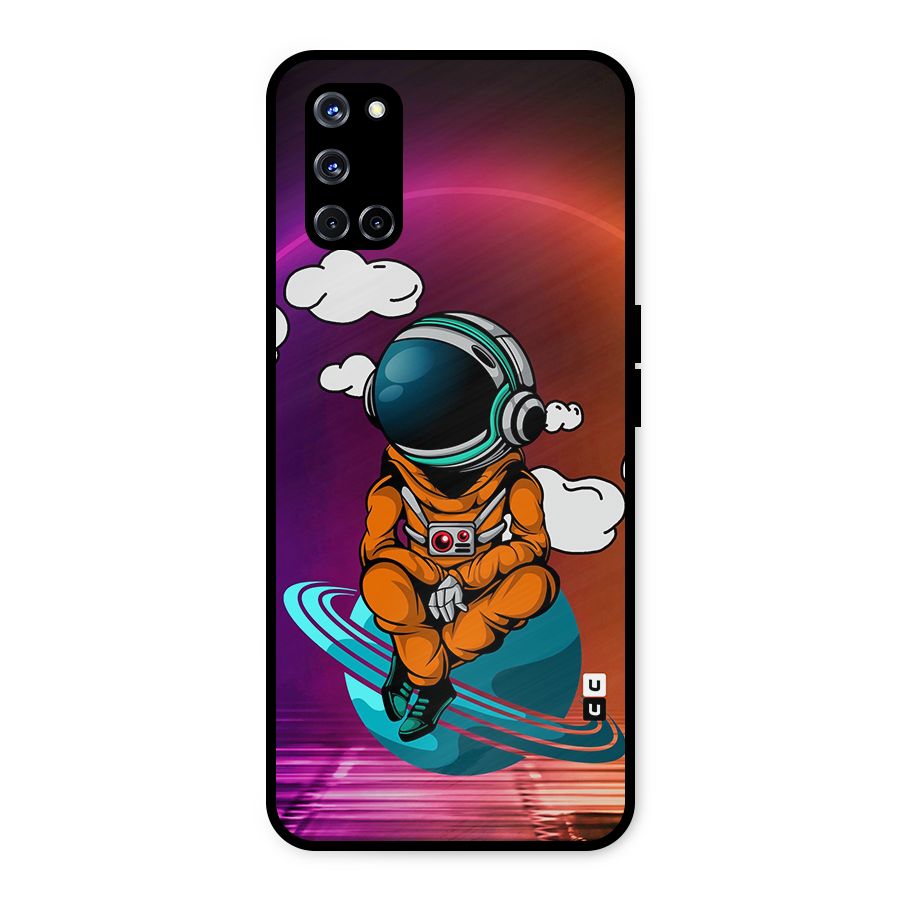 Cool Astraunaut Relaxing Metal Back Case for Oppo A52