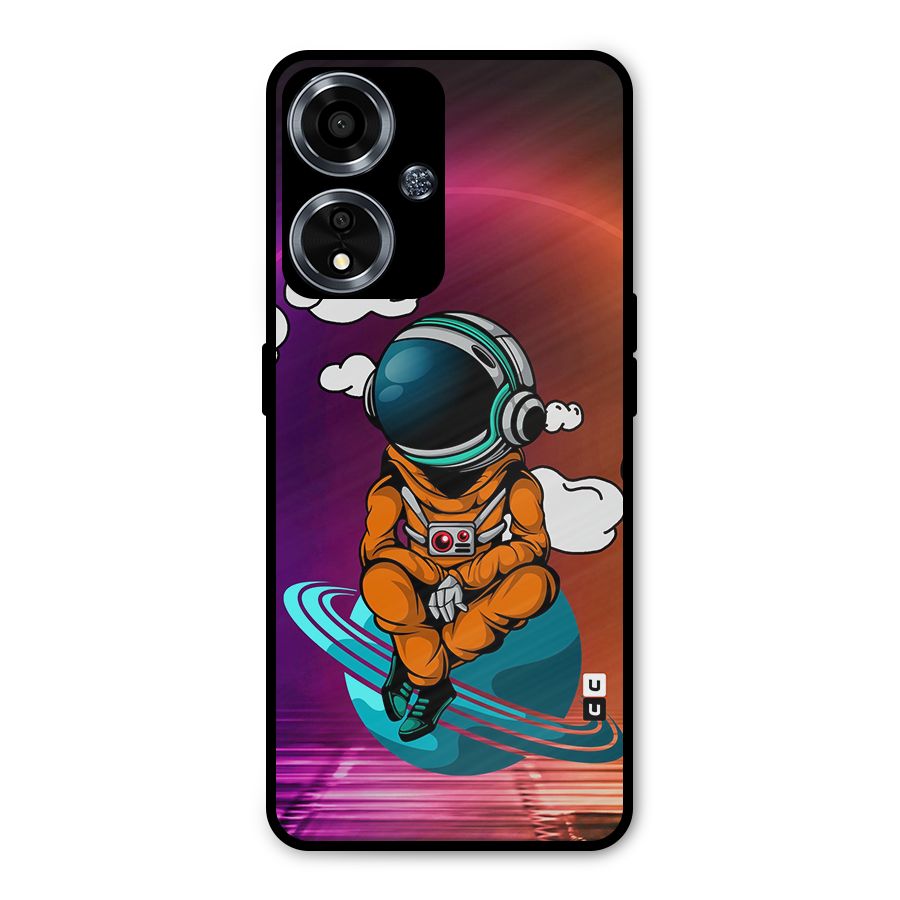 Cool Astraunaut Relaxing Metal Back Case for Oppo A59