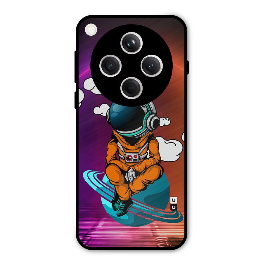 Cool Astraunaut Relaxing Metal Back Case for Oppo Find X8