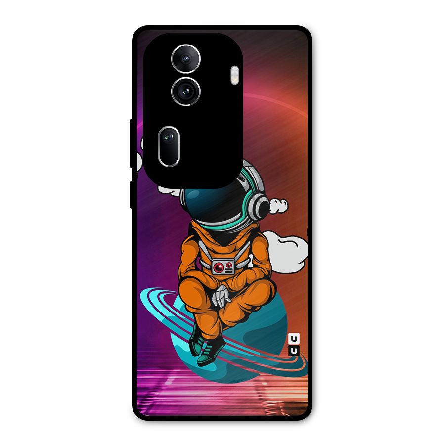 Cool Astraunaut Relaxing Metal Back Case for Oppo Reno11 Pro 5G