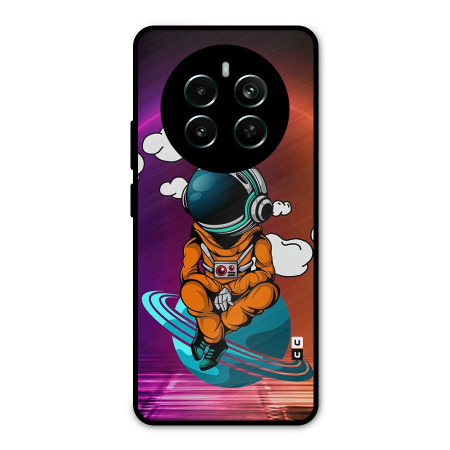 Cool Astraunaut Relaxing Metal Back Case for Realme 12 Pro Plus