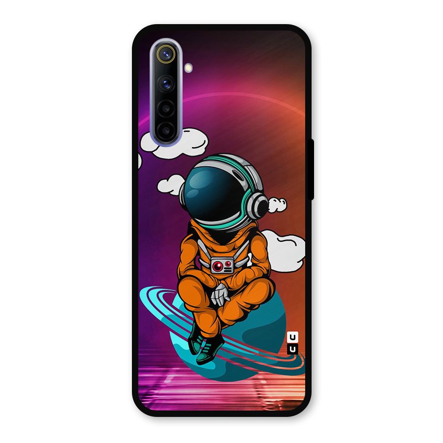 Cool Astraunaut Relaxing Metal Back Case for Realme 6i