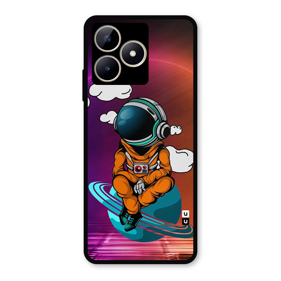 Cool Astraunaut Relaxing Metal Back Case for Realme C53