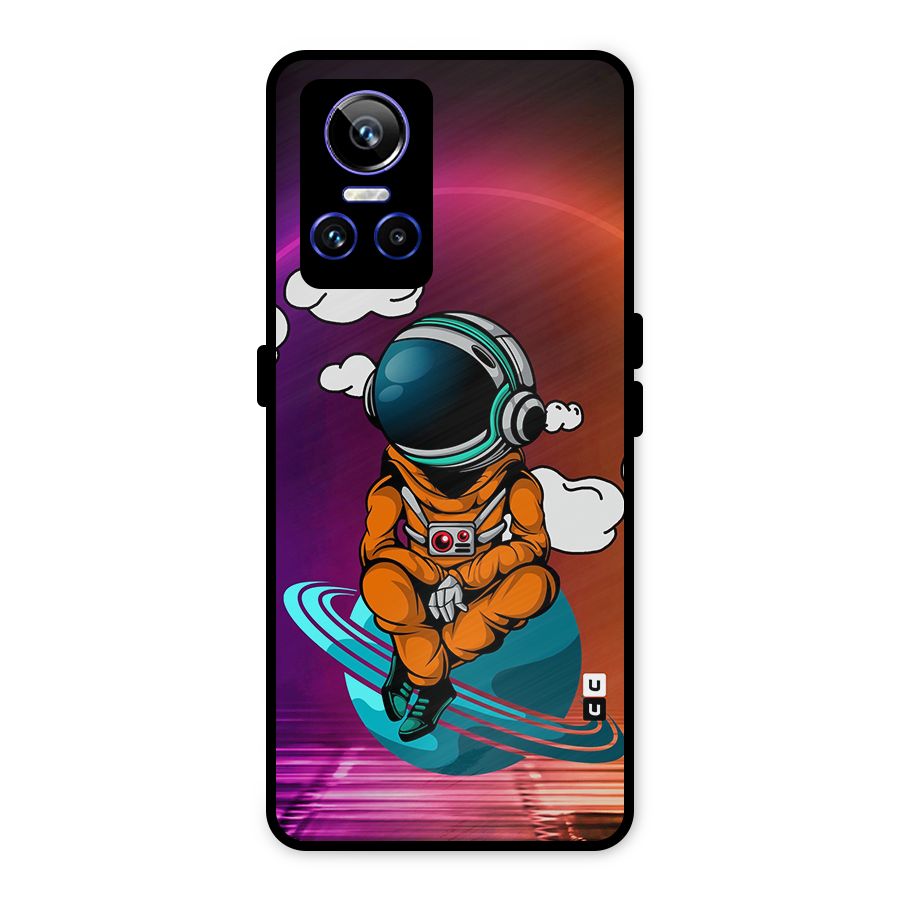 Cool Astraunaut Relaxing Metal Back Case for Realme GT Neo 3