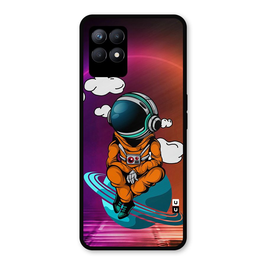 Cool Astraunaut Relaxing Metal Back Case for Realme Narzo 50
