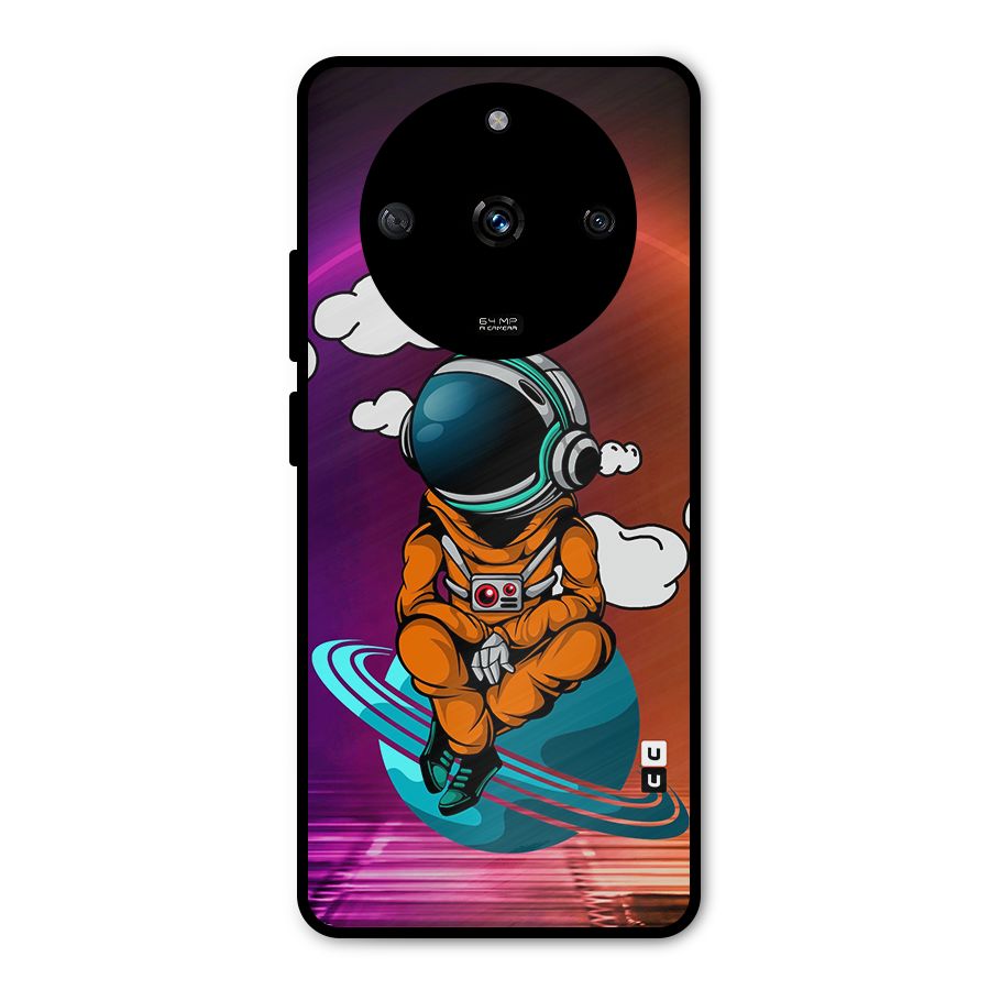 Cool Astraunaut Relaxing Metal Back Case for Realme Narzo 60 5G