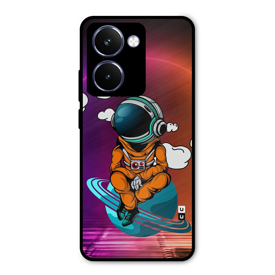 Cool Astraunaut Relaxing Metal Back Case for Realme P3 Ultra