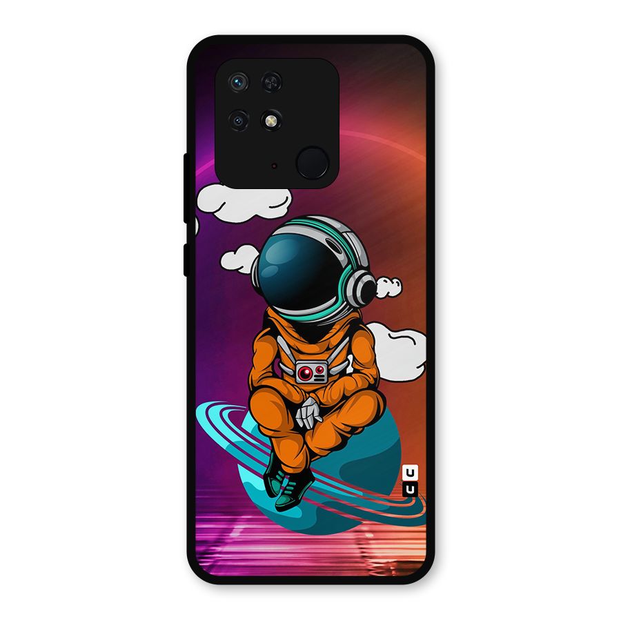 Cool Astraunaut Relaxing Metal Back Case for Redmi 10 Power
