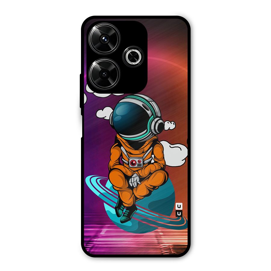 Cool Astraunaut Relaxing Metal Back Case for Redmi 13 5G