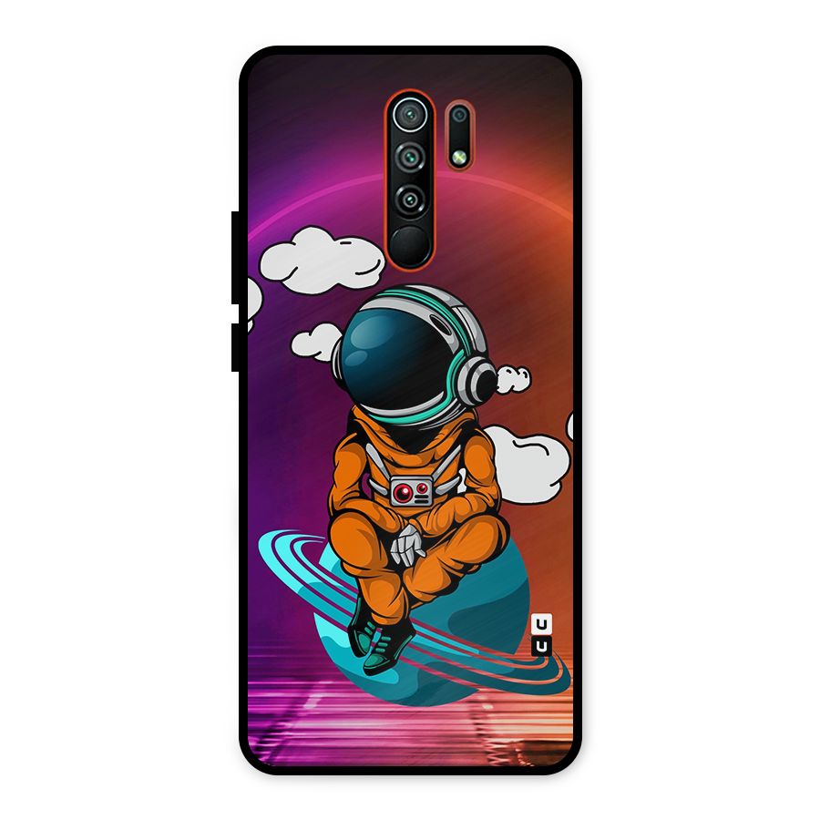 Cool Astraunaut Relaxing Metal Back Case for Redmi 9 Prime