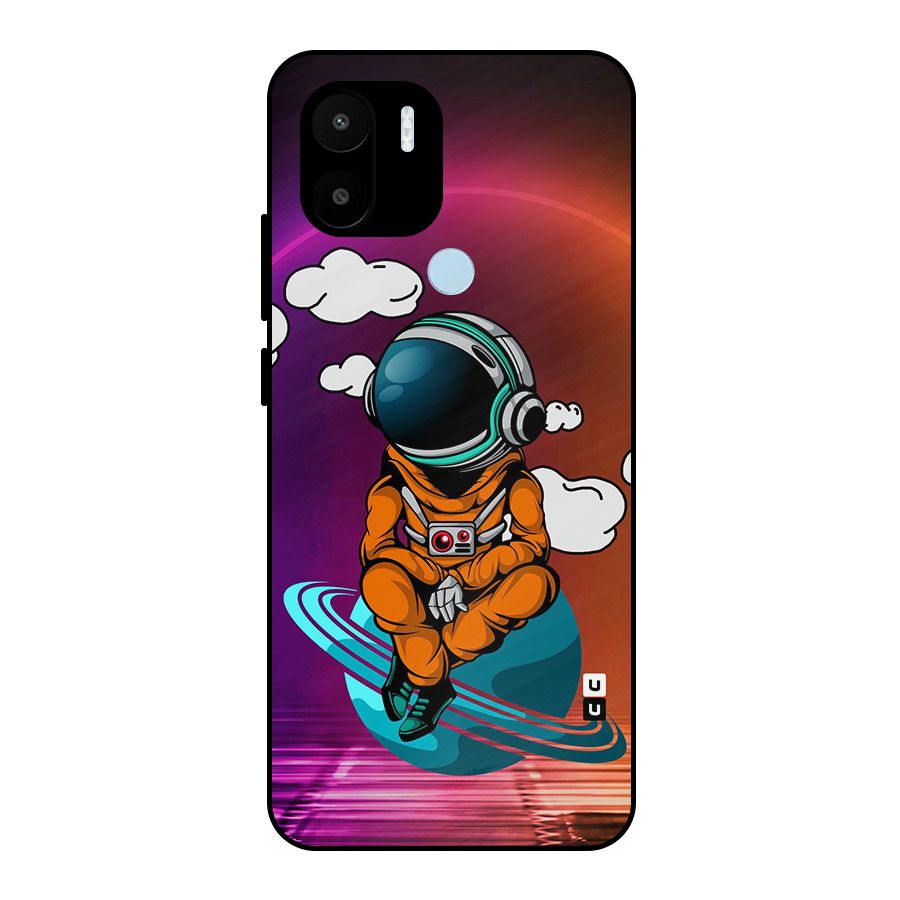 Cool Astraunaut Relaxing Metal Back Case for Redmi A2+