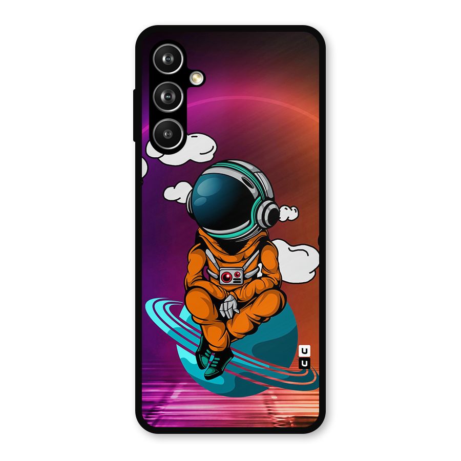Cool Astraunaut Relaxing Metal Back Case for Samsung Galaxy M54