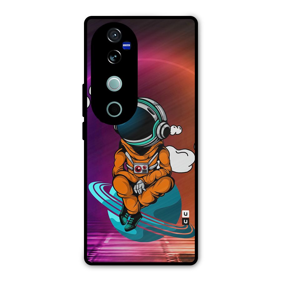Cool Astraunaut Relaxing Metal Back Case for Vivo V40