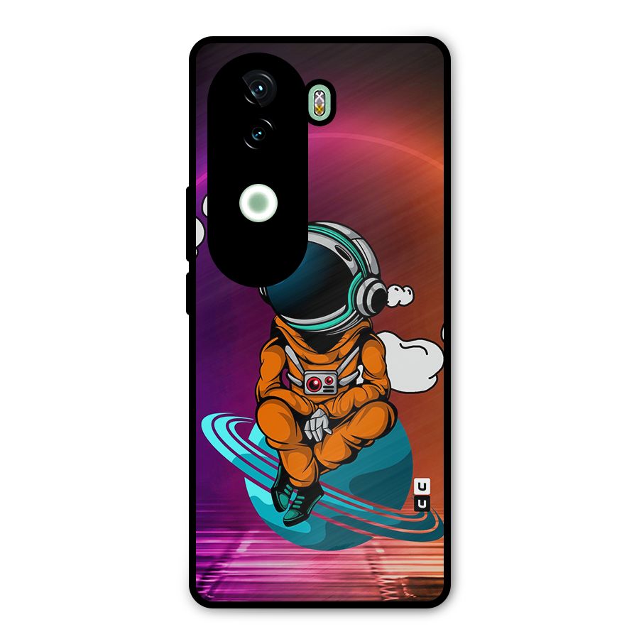Cool Astraunaut Relaxing Metal Back Case for Vivo V40e