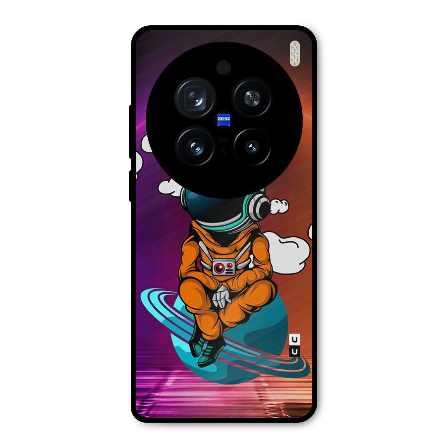 Cool Astraunaut Relaxing Metal Back Case for Vivo X200 Pro