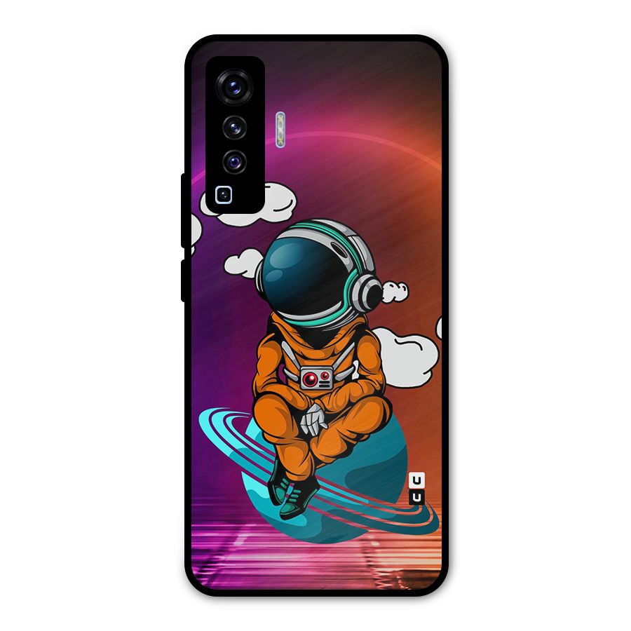 Cool Astraunaut Relaxing Metal Back Case for Vivo X50