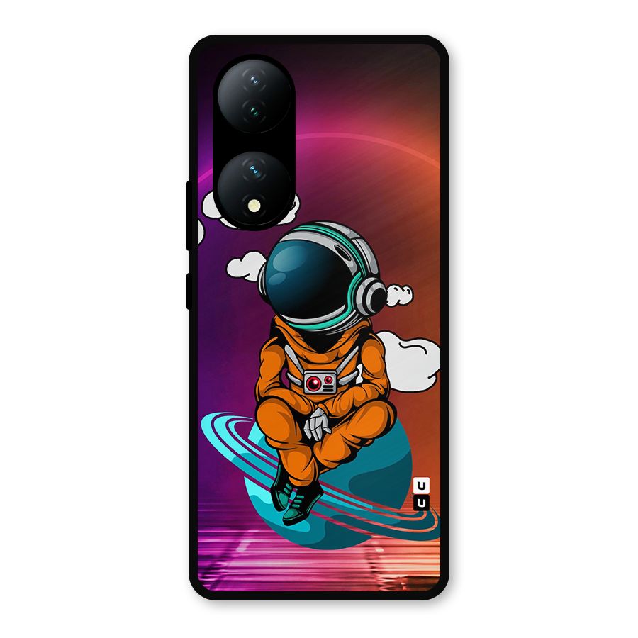 Cool Astraunaut Relaxing Metal Back Case for Vivo Y100a