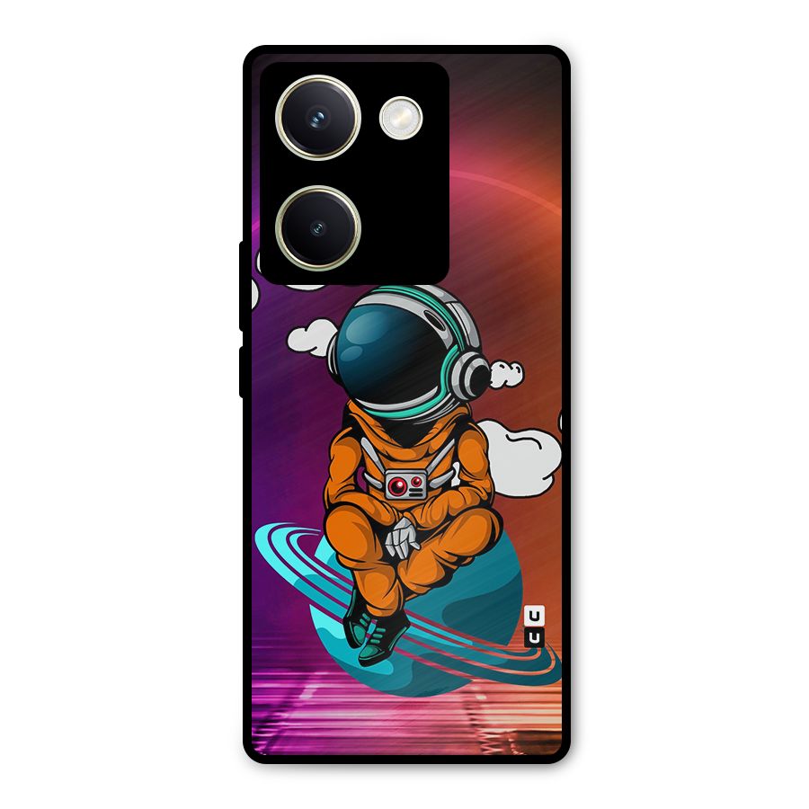 Cool Astraunaut Relaxing Metal Back Case for Vivo Y200 Pro