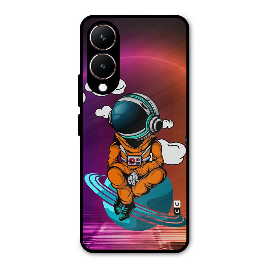 Cool Astraunaut Relaxing Metal Back Case for Vivo Y28