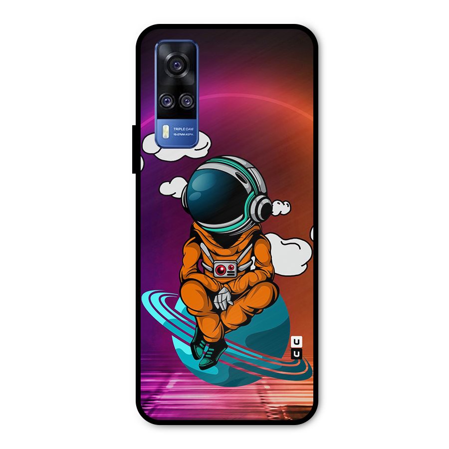 Cool Astraunaut Relaxing Metal Back Case for Vivo Y31