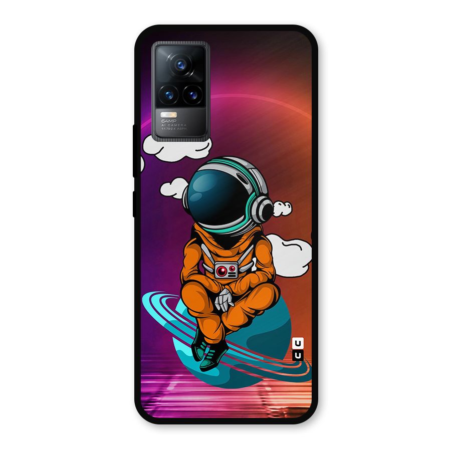 Cool Astraunaut Relaxing Metal Back Case for Vivo Y73