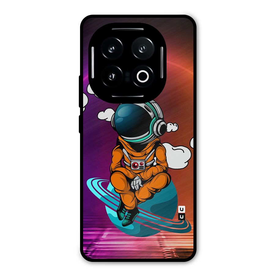 Cool Astraunaut Relaxing Metal Back Case for iQOO 13