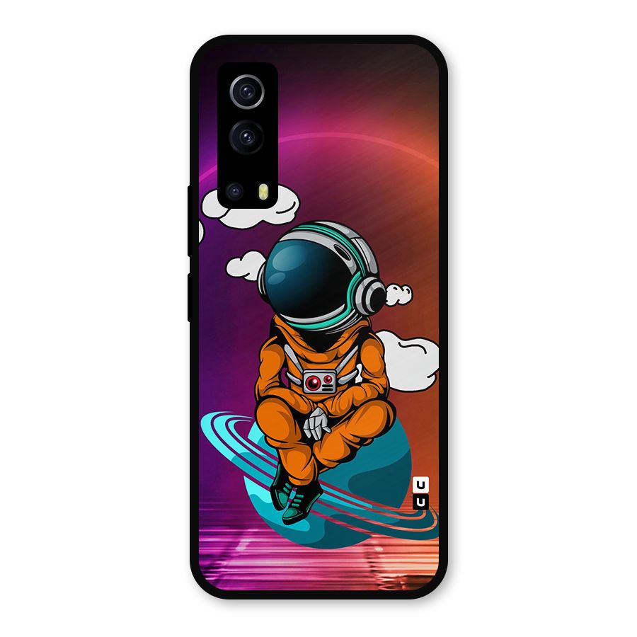 Cool Astraunaut Relaxing Metal Back Case for iQOO Z3