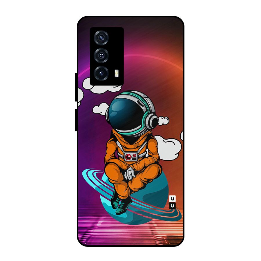 Cool Astraunaut Relaxing Metal Back Case for iQOO Z5