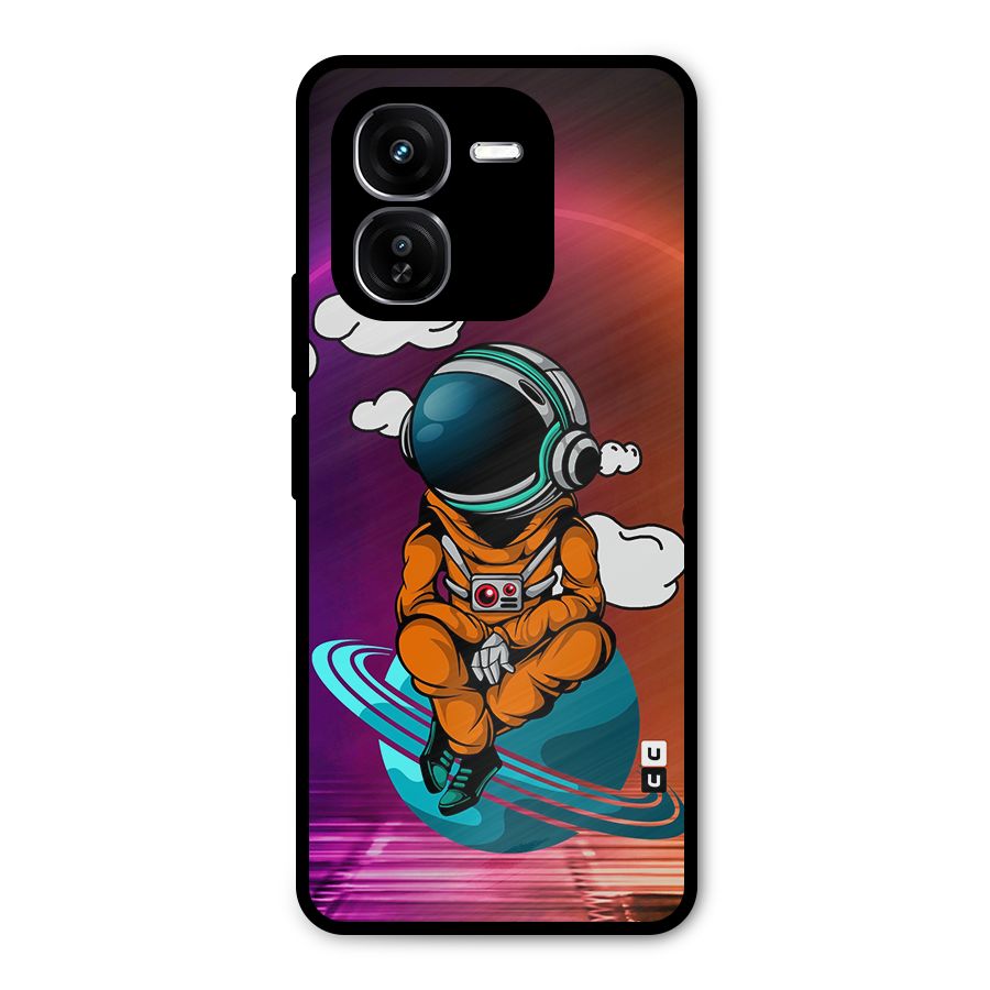 Cool Astraunaut Relaxing Metal Back Case for iQOO Z9x