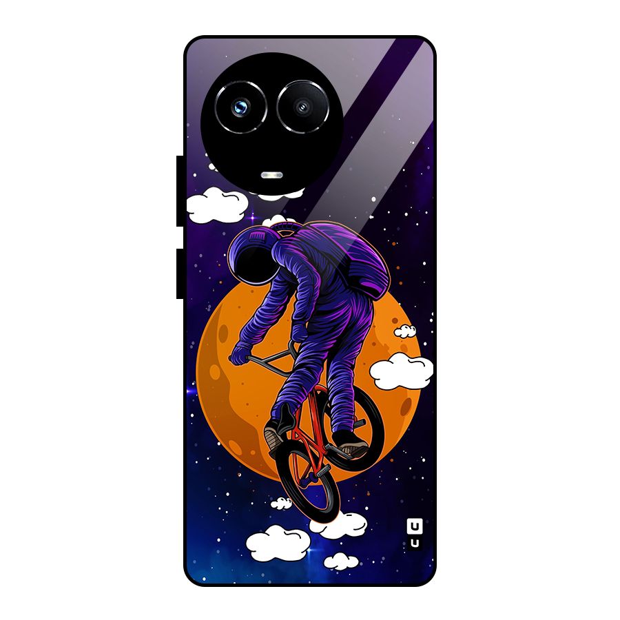 Cool Astro Cyclist Glass Back Case for Realme Narzo 60X