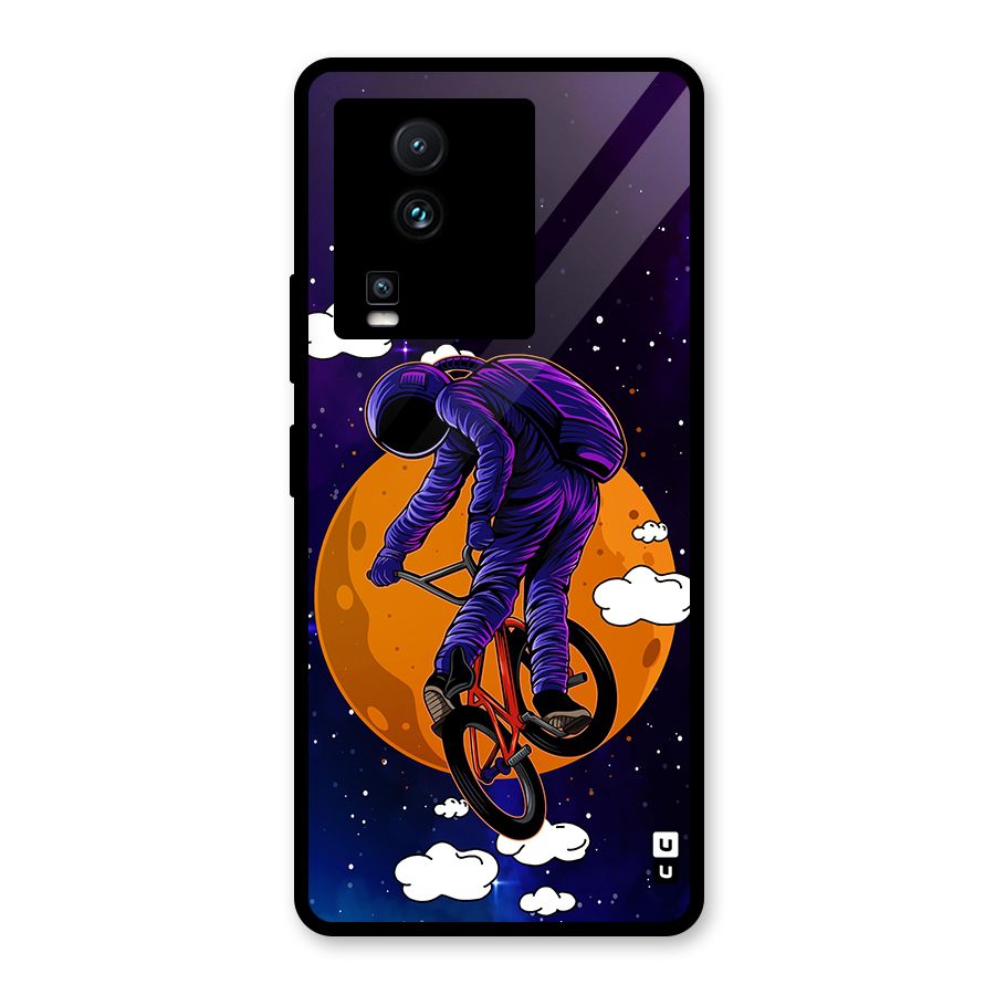 Cool Astro Cyclist Glass Back Case for Vivo iQOO Neo 7 Pro
