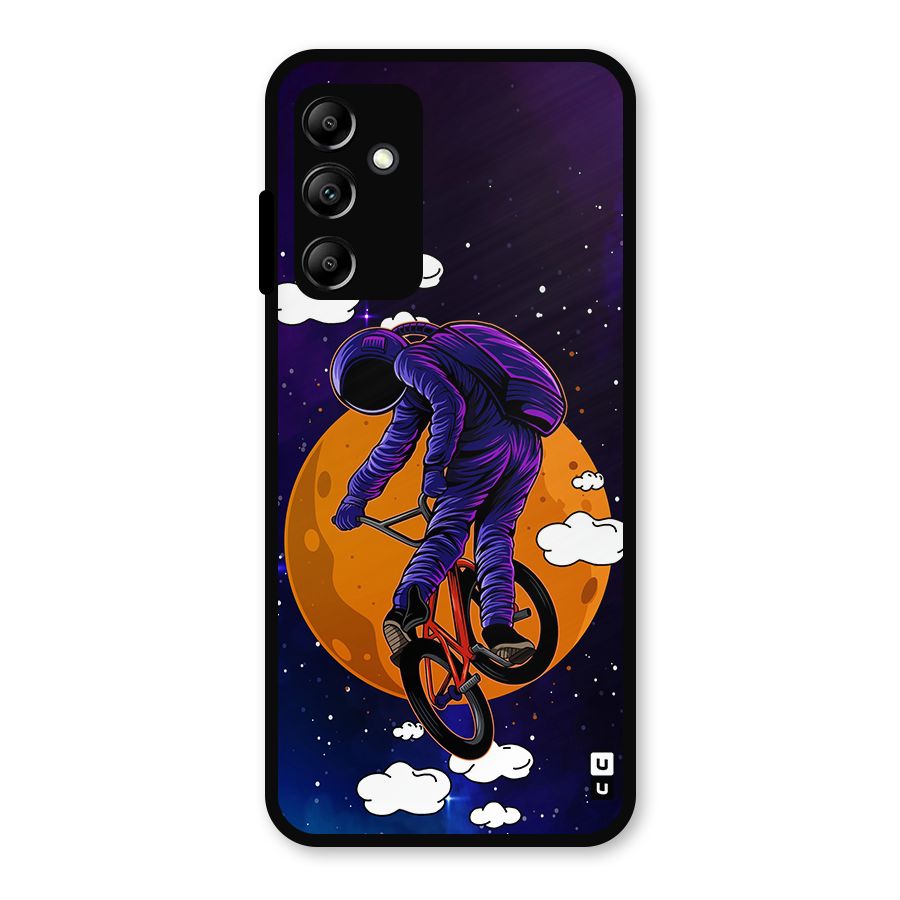 Cool Astro Cyclist Metal Back Case for Galaxy A14 5G