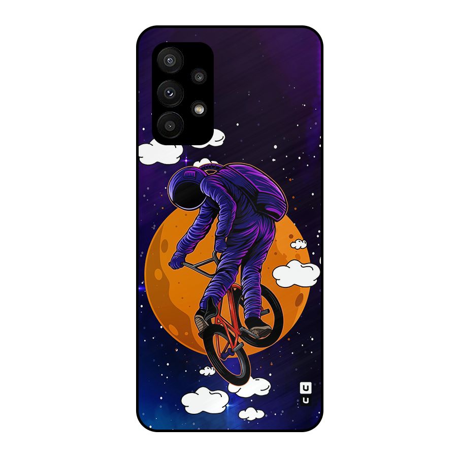 Cool Astro Cyclist Metal Back Case for Galaxy A23