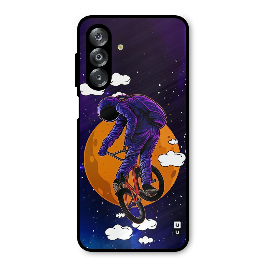 Cool Astro Cyclist Metal Back Case for Galaxy A26